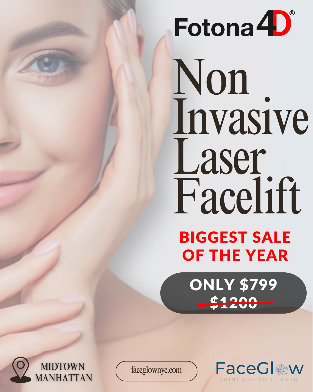 FOTONA 4D NYC - NON-INVASIVE FACE LIFT ONLY $799 - NOVEMBER ONLY SALE